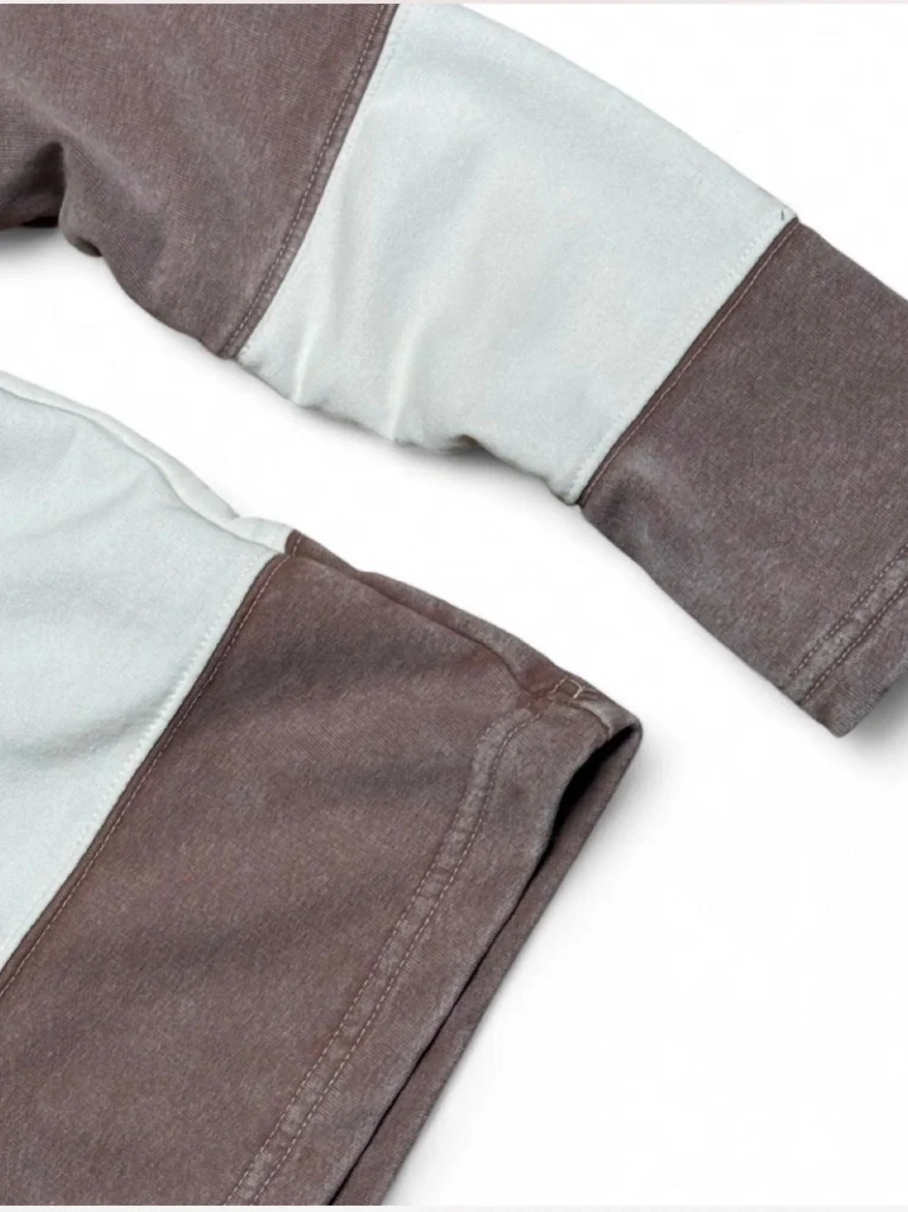 Vintage Rugby Polo in Cream and Dusty Brown
